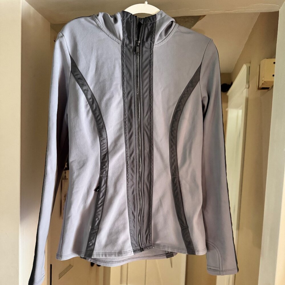 Athleta Verbier Full Zip Hooded Performance Running Hiking Jacket Zip Pockets